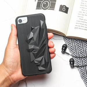 Superhero Engraved logo silicon Case for Apple Iphone 8