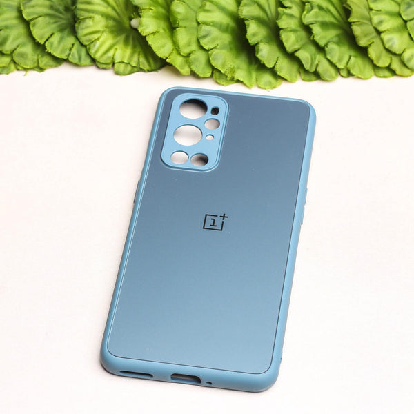 Blue Matte Fiber Silicone case for Oneplus 9rt