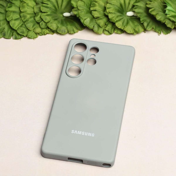 Grey Camera Original Silicone case for Samsung S25 Ultra