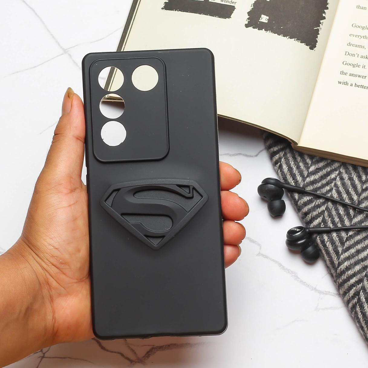 Superhero-S Engraved silicon Case for Vivo V27 5G