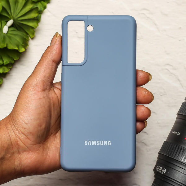 Blue Original Silicone case for Samsung S21 FE
