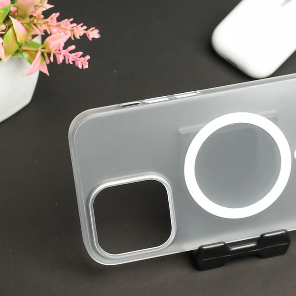 White Paper Matte Magsafe Case for Apple Iphone 15 Pro