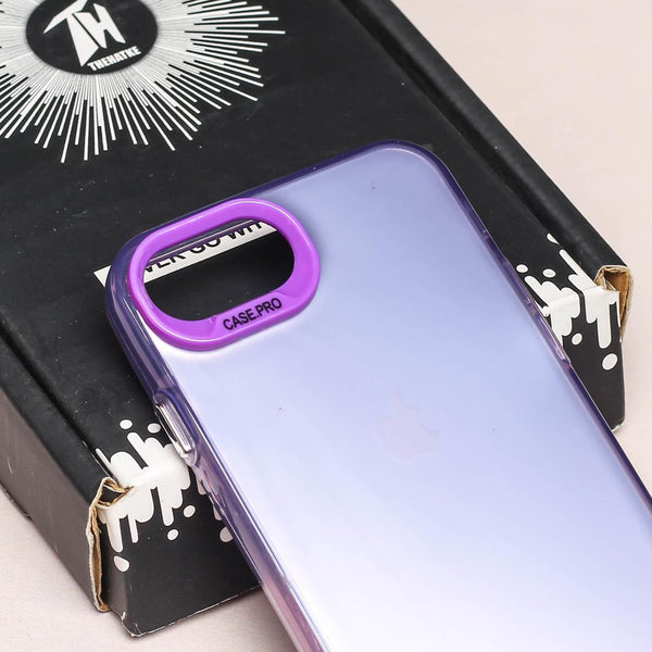 Purple Rgiem Slim Slicone Non-Yellowing Protective Case for Apple Iphone 8