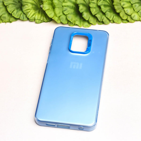 Blue Rgiem Slim Slicone Non-Yellowing Protective Case for Redmi Note 9 Pro