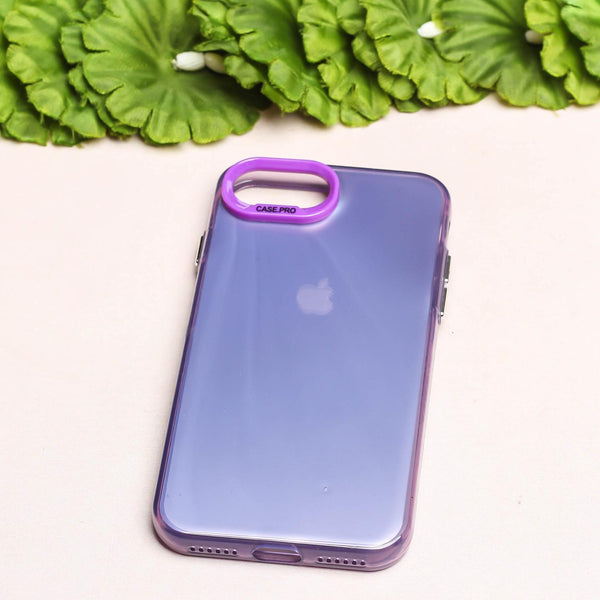 Purple Rgiem Slim Slicone Non-Yellowing Protective Case for Apple Iphone Se 2