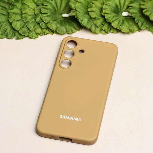 Brown Camera Original Silicone case for Samsung S25 Plus