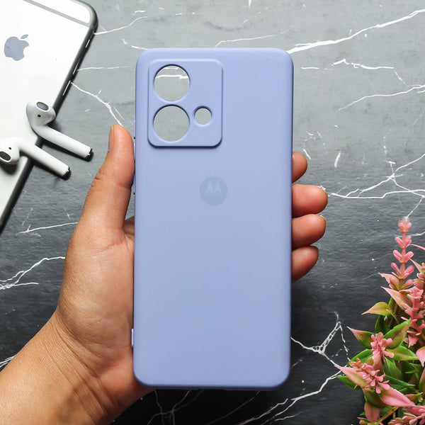 Light Purple Camera Original Silicone case for Motorola G84