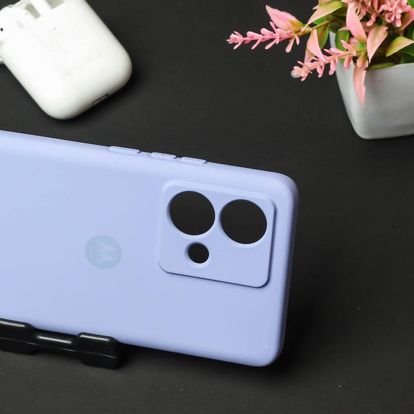 Light Purple Camera Original Silicone case for Motorola G84