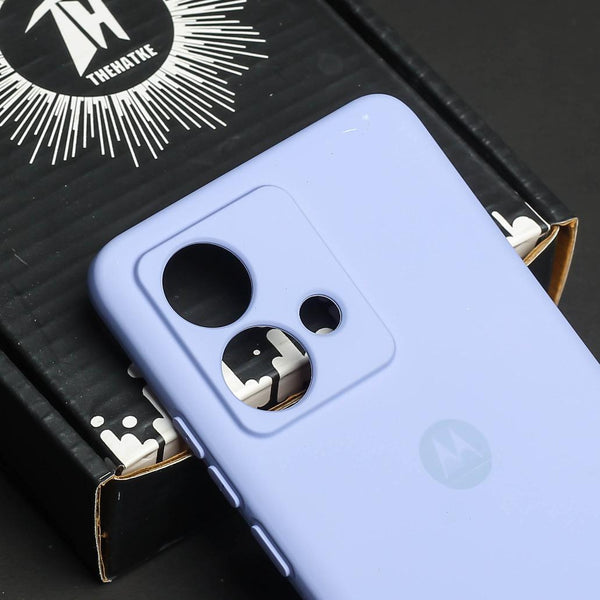 Light Purple Camera Original Silicone case for Motorola G84