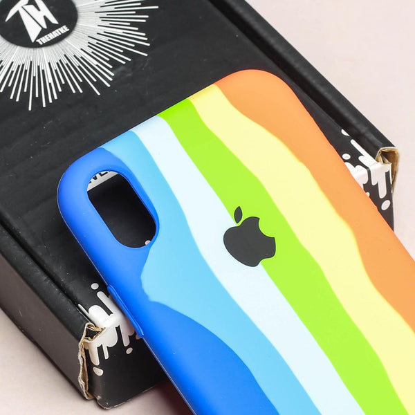 PATTERN 2 Rainbow Silicone Case for Apple iphone XR