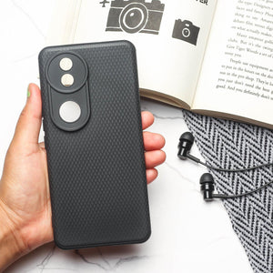 Black Line Wave Silicone Case for Vivo V50