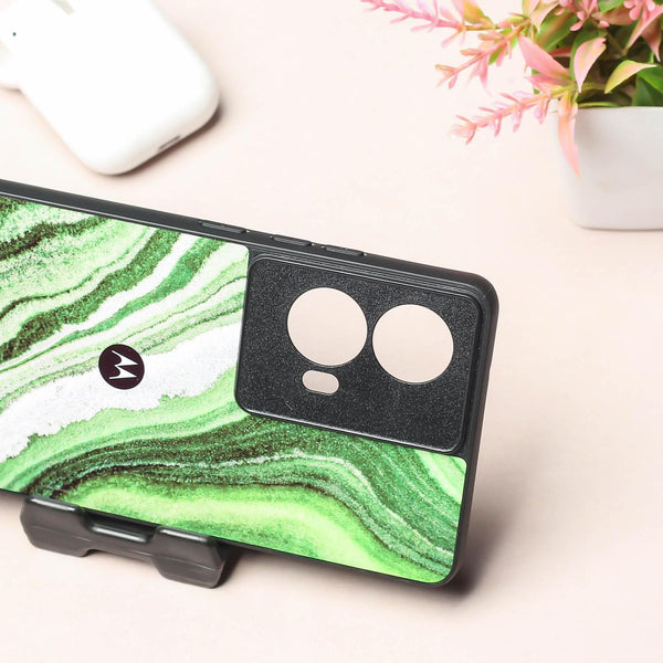 Greenstone Essence metal back case for Moto Edge 50 Fusion
