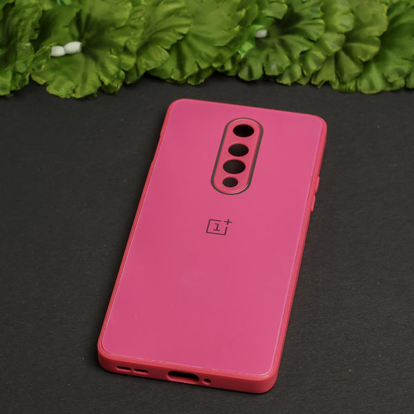 Dark Pink Camera Safe Mirror Case for Oneplus 8