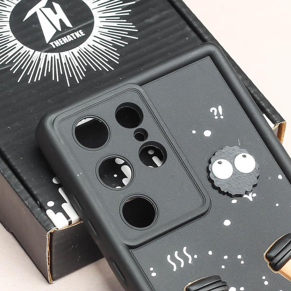 Black COFFEE (ALWAYS HAPPY) Silicone case for Samsung S24 Ultra