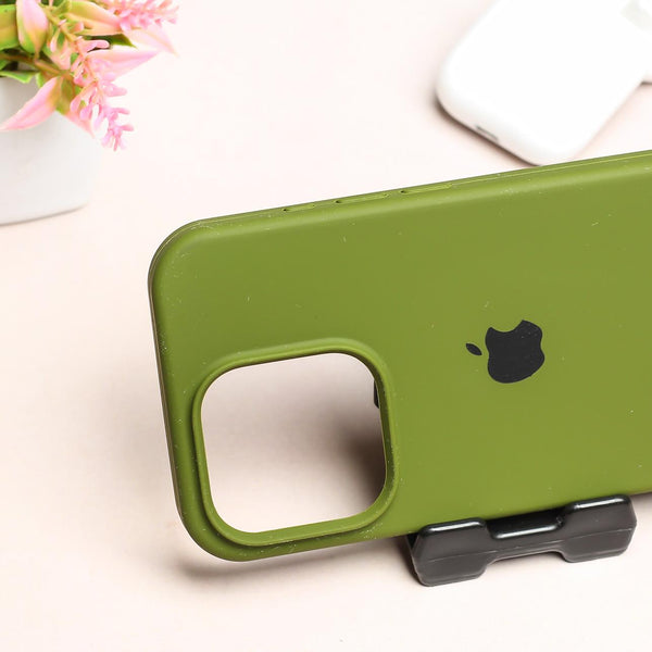 Olive Green Original Silicone case for Apple iphone 16 Pro Max