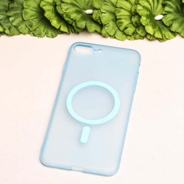 Blue Paper Matte Magsafe Case for Apple Iphone 7 Plus