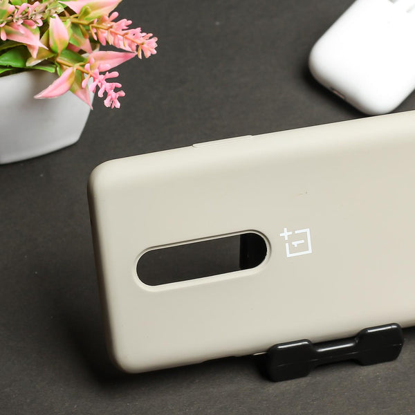 Light Brown Original Silicone Case for Oneplus 7 Pro