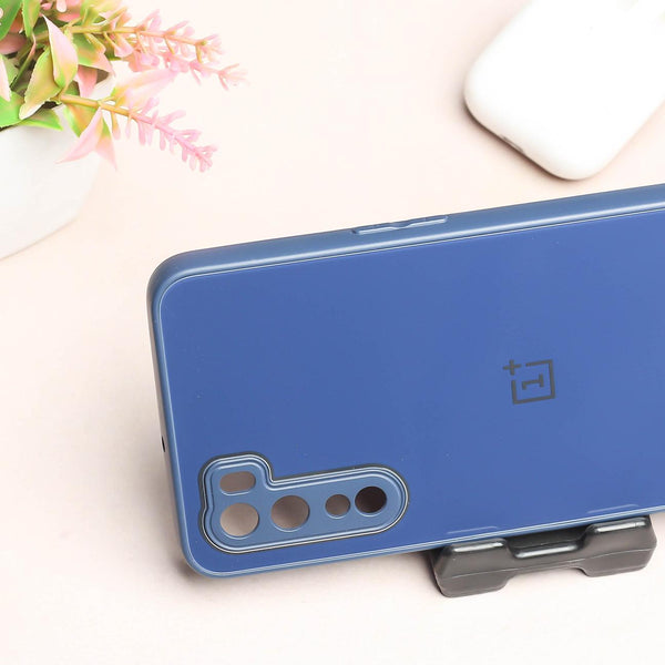 Dark Blue camera Safe mirror case for Oneplus Nord