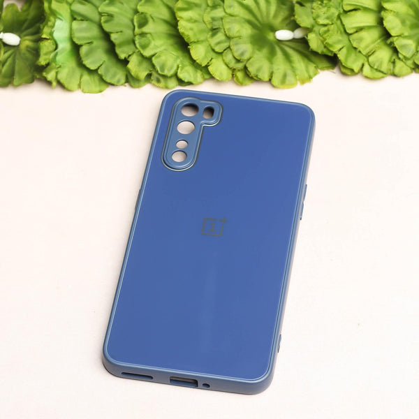 Dark Blue camera Safe mirror case for Oneplus Nord