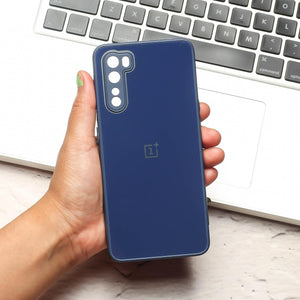 Dark Blue camera Safe mirror case for Oneplus Nord