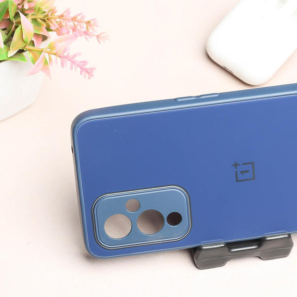 Dark Blue camera Safe mirror case for Oneplus 9