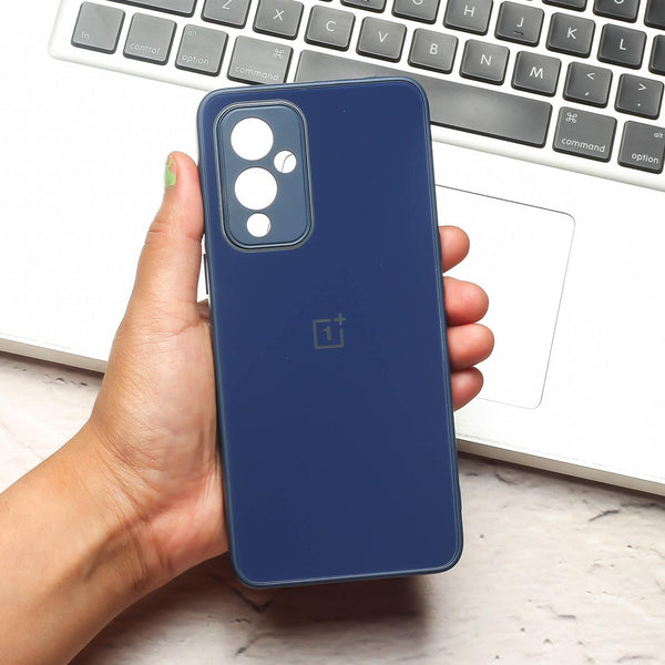 Dark Blue camera Safe mirror case for Oneplus 9