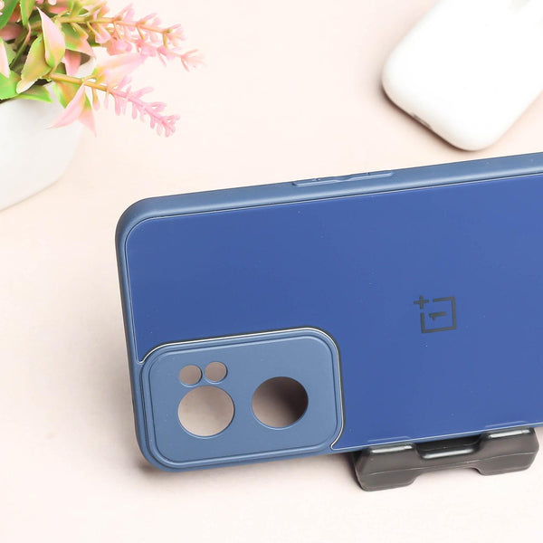 Dark Blue camera Safe mirror case for Oneplus Nord CE 2
