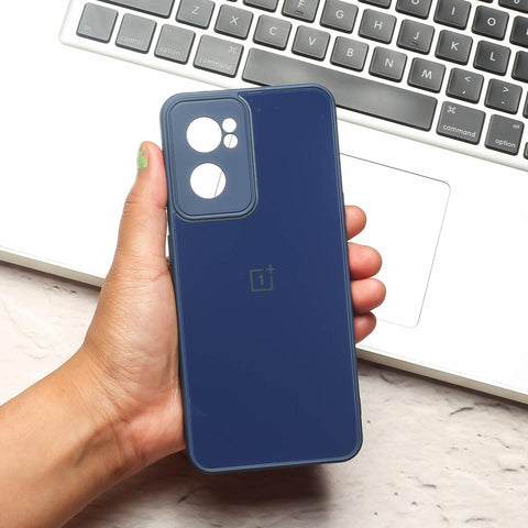 Dark Blue camera Safe mirror case for Oneplus Nord CE 2