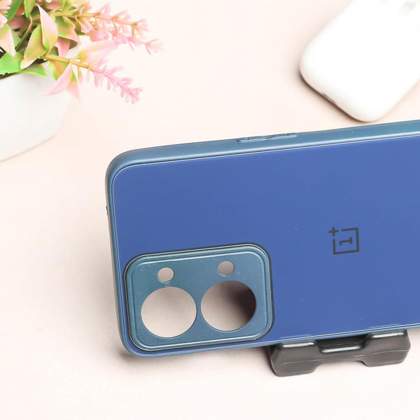 Dark Blue camera Safe mirror case for Oneplus Nord 2T