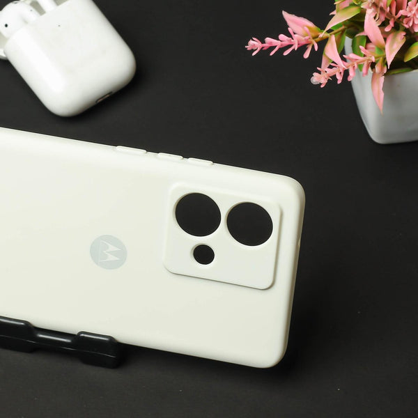 White Camera Original Silicone case for Motorola G84