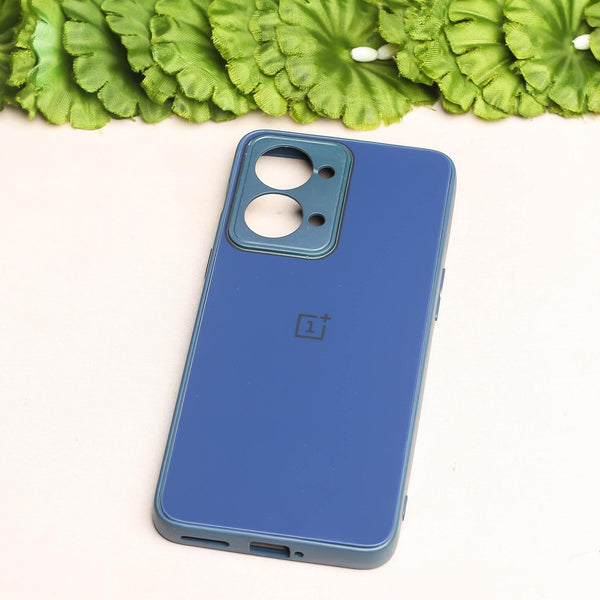 Dark Blue camera Safe mirror case for Oneplus Nord 2T