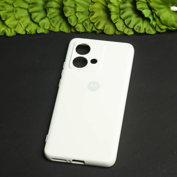 White Camera Original Silicone case for Motorola G84