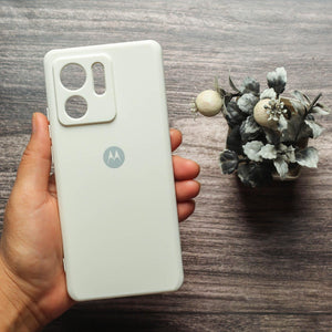White Camera Original Silicone case for Motorola Edge 40