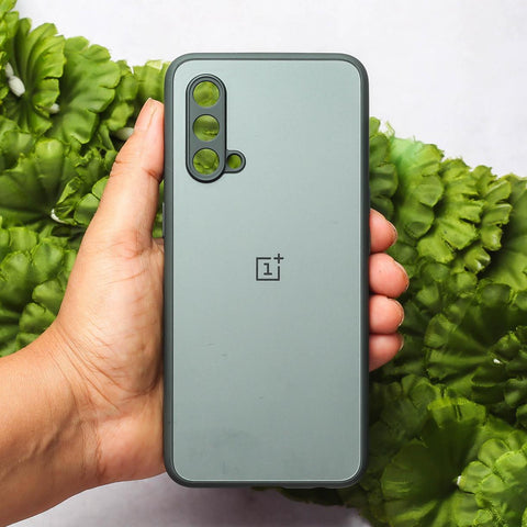 Grey Matte Fiber Silicone case for Oneplus Nord Ce