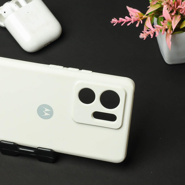 White Camera Original Silicone case for Motorola Edge 40