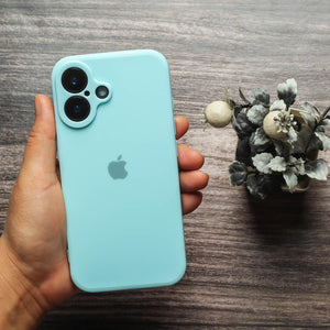 Light Blue Candy Silicone Case for Apple Iphone 16