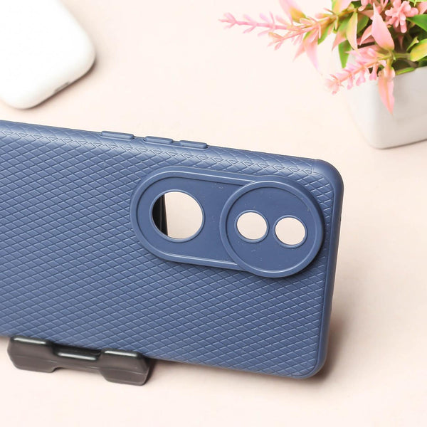 Dark Blue Line Wave Silicone Case for Vivo V50