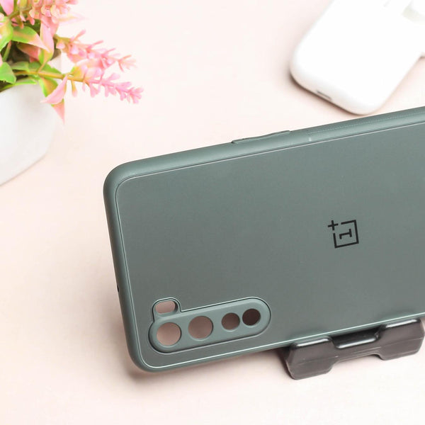 Grey Matte Fiber Silicone case for Oneplus Nord