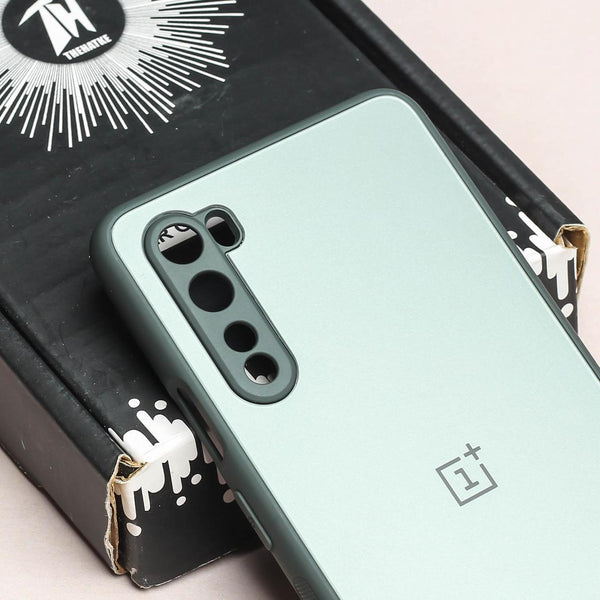 Grey Matte Fiber Silicone case for Oneplus Nord