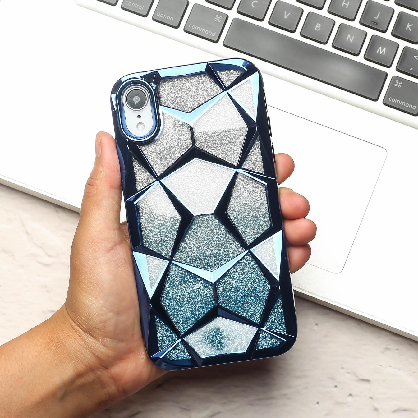 Dazzle Blue Silicone case for Apple iphone XR