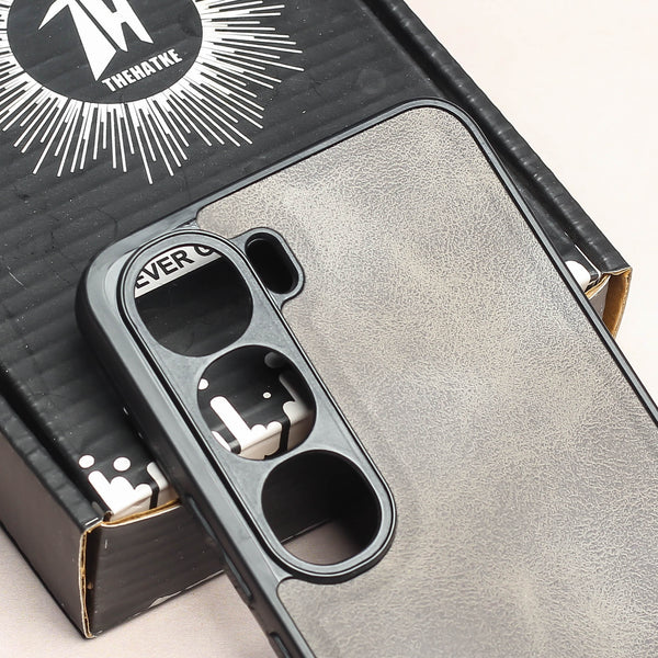 Grey Classic Leather Case for Vivo Y300