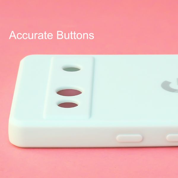 Light blue Candy Camera Silicone Case for Google Pixel 7