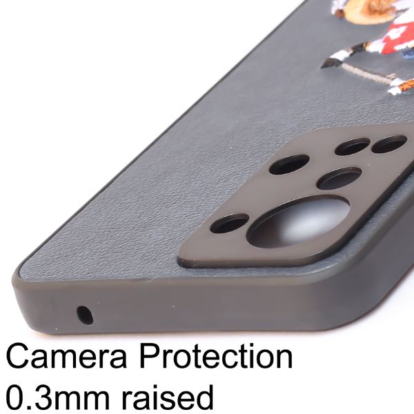 Dark Blue Leather Horse rider Ornamented for Oneplus Nord 2T