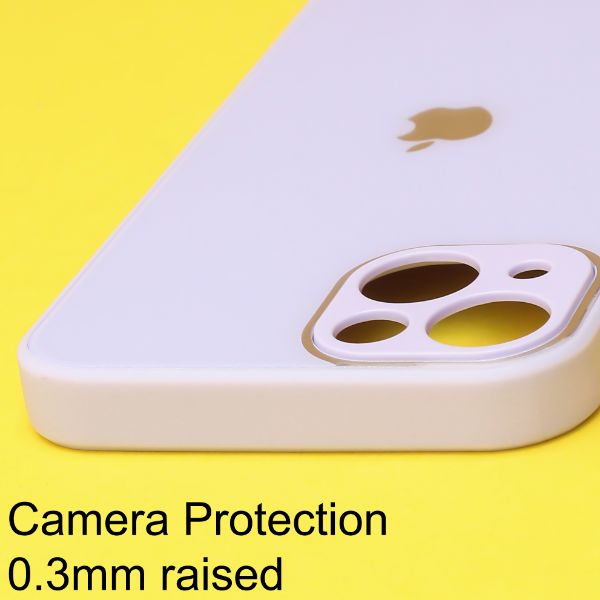 Purple camera Safe mirror case for Apple Iphone 15 Plus