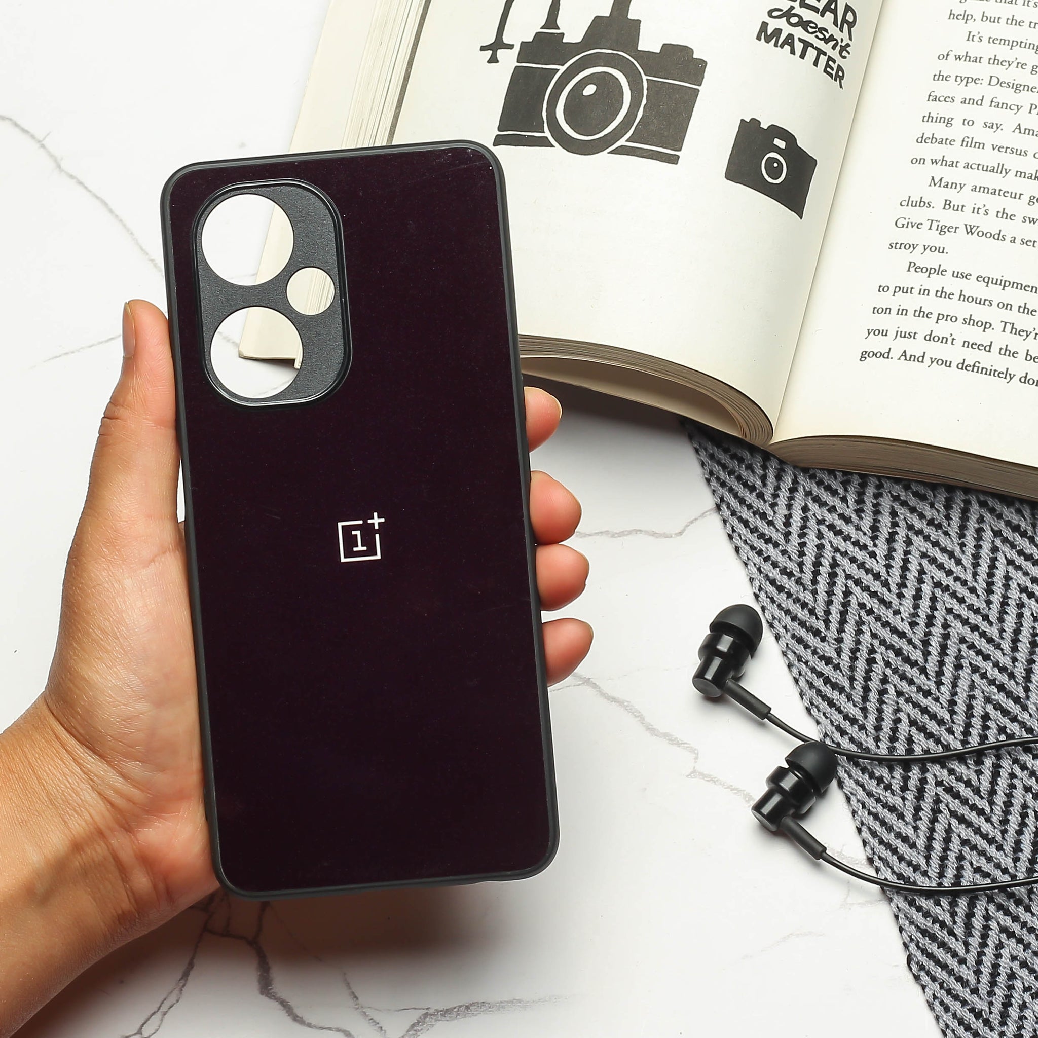 Black metal back case for OnePlus Nord CE 3 Lite