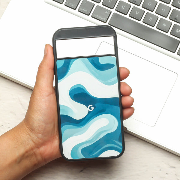 Oceanic Flow metal back case for Google Pixel 8