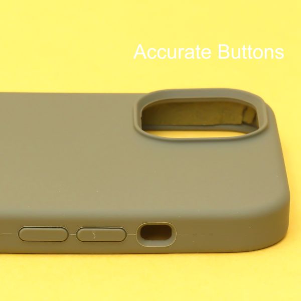 Olive Green Candy Silicone Case for Apple Iphone 13