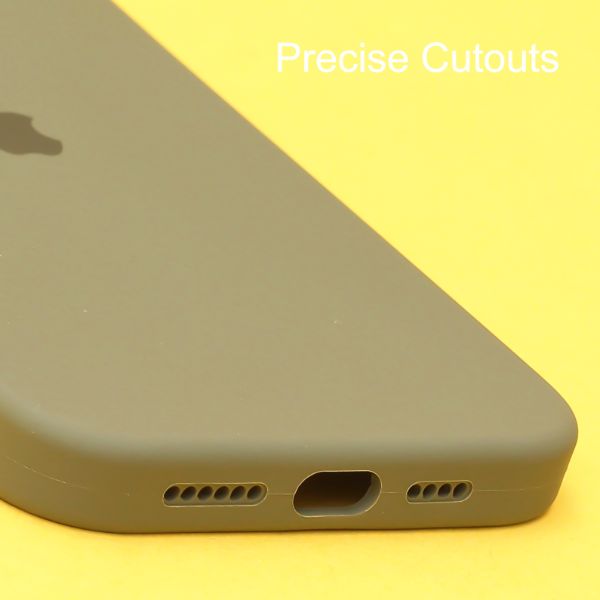 Olive Green Candy Silicone Case for Apple Iphone 13