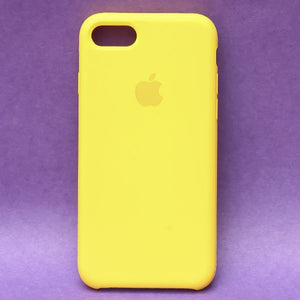 Yellow Original Silicone case for Apple iphone 8