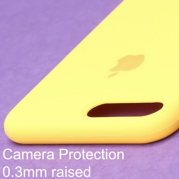 Yellow Original Silicone case for Apple iphone 8 Plus
